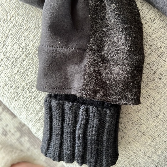 Transit 251 Charcoal Faux Suede & Wool Maxi Coat.  XS - Picture 12 of 16